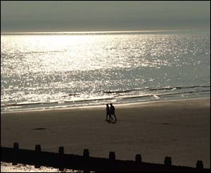 Mark Nandhra took this picture in the evening on Tywyn beach