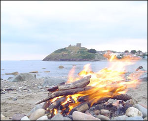 Richard Bridge took this picture while enjoying a barbeque on Criccieth beach 