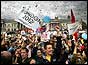 Celebrations in Trafalfar Square 