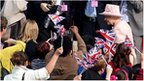 The Queen arrives at MediaCityUK