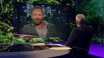 BBC Newsnight - Sting on celebrities and 'green hypocrisy'