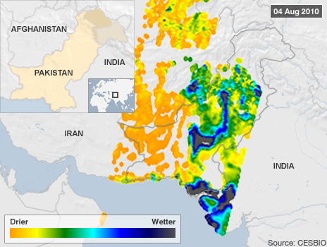 image showing flooding in Pakistan