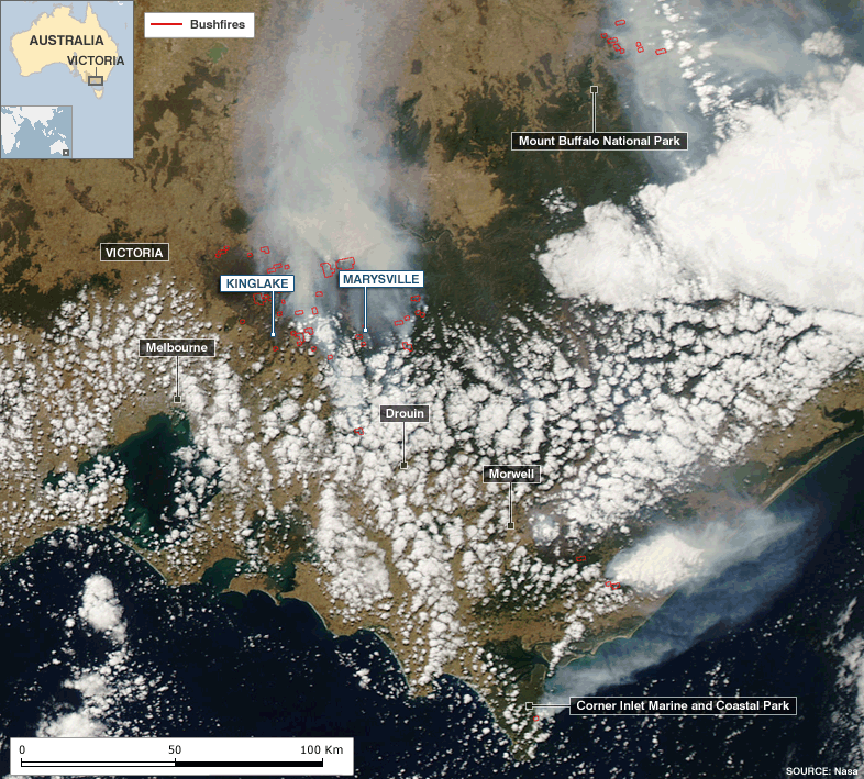 Wildfire in Australia