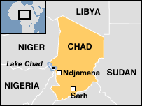 Map of Chad
