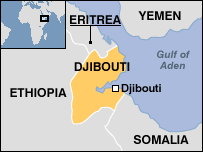 Map of Djibouti