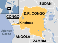 Map of DR Congo