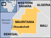 Map of Mauritania