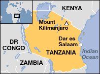 Map of Tanzania
