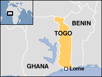 Map of Togo