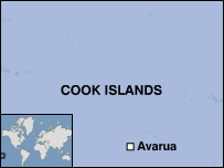 Map of Cook Islands