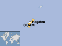 Map of Guam (US)