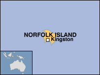 Map of Norfolk Island