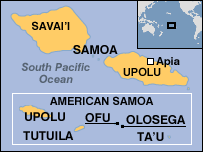 Map of Samoa