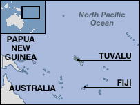 Map of Tuvalu