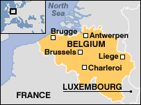 Map of Belgium