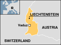 Map of Liechtenstein