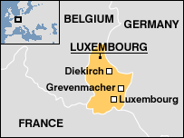 Map of Luxembourg