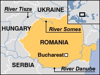 Map of Romania