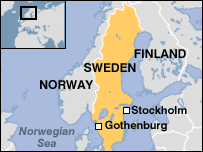 Map of Sweden