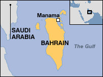 Map of Bahrain