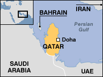 Map of Qatar