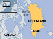 Map of Greenland