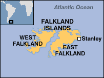 Map of Falklands
