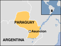 Map of Paraguay