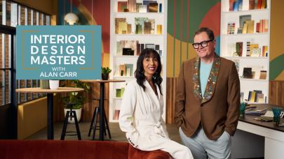 Michelle Ogundehin and Alan Carr