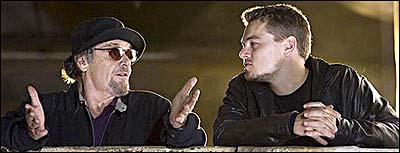 لئونارد دی کاپریو و جک نیکلسون در نمایی از فیلم "جدا شده"