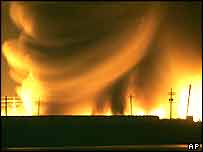 New Orleans kentinde yangın