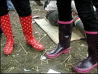 Dotty wellies