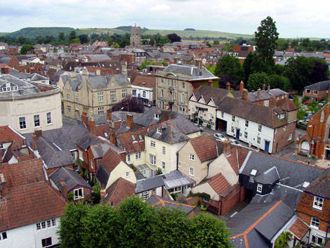 View from St John's Church, Devizes