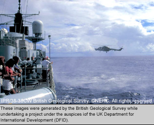 HMS Liverpool and helicopter