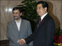 هو جینتائو و احمدی نژاد- عکس از ایرنا