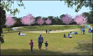 Vítězný návrh C. Gustafsonové bude umístěn v Hyde Parku