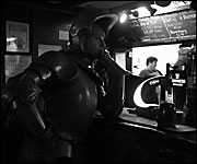 A scene from A Hard Day's Knight