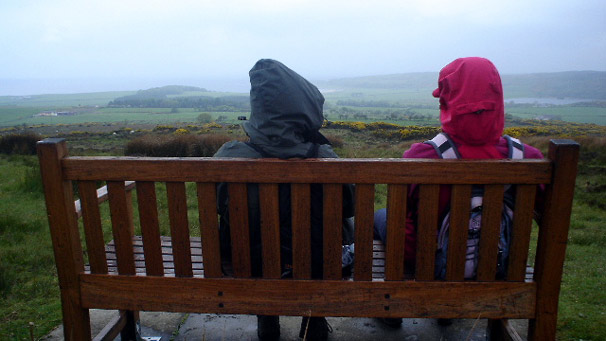 "A seat in the sun on Scoulag Moor - fantastic!"