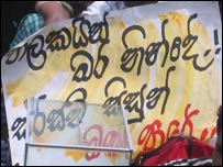 Protest in Colombo (photo Elmo Fernando)