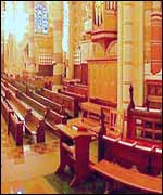 The main chapel at Rugby School