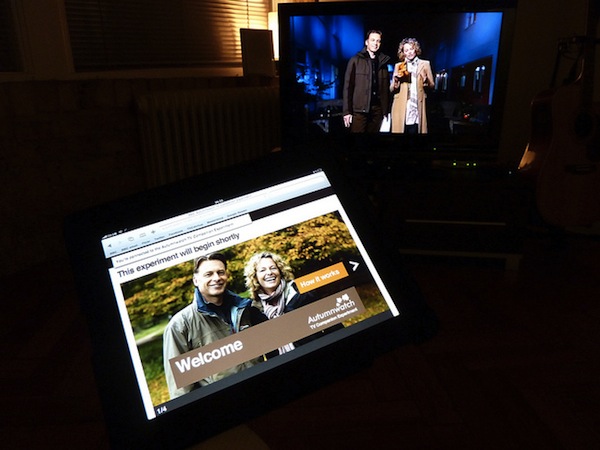 The Autumnwatch TV Companion in use