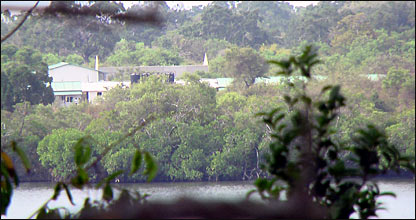 Sri Lanka navy camp off Panama lagoon (photo: Wasantha Chandrapala)