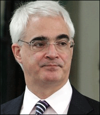 O ministro das Finanças, Alistair Darling