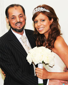 Ekram Haque with his beloved step-daughter Jasmine Taylor