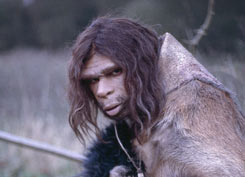 Neanderthal man ready to hunt