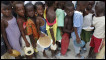 Children displaced by the violence in Ivory Coast