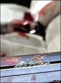 خودروی حسن احمدی مقدس پس از ترور