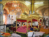 Interior of a Sikh Temple depicted in the movie