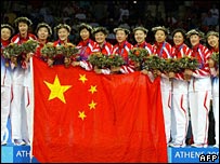 Chinese volleyball team in Athens 2004
