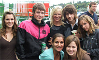 Our winners with Jo Whiley and Arctic Monkeys